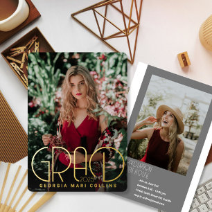 Invitación a graduación de título de grado redonde