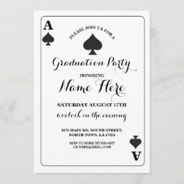 Invitación a graduación de Vegas para jugar al As 