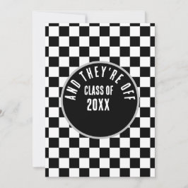 Invitación a graduación del tema de Carreras