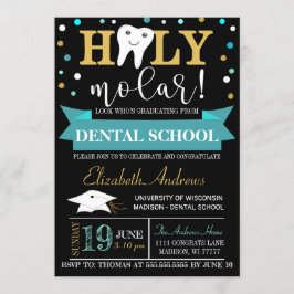 Invitación a graduación dental - Cartón
