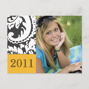 Invitación a graduación en grupo - amarillo dorado