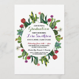 Invitación a graduación Fiesta Fiesta Cactus Invit