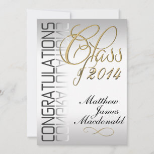 Invitación a graduación formal de Silver Pearl Mir