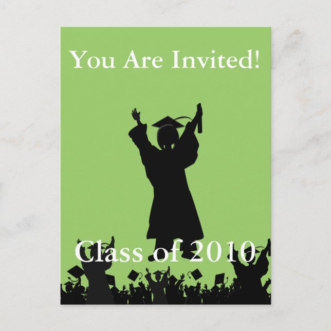 Invitación a graduación: introduzca el año actual  (Anverso)