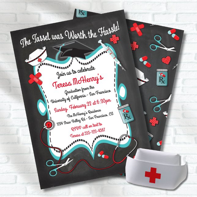 Invitación a graduación médica de enfermero de Cha (Subido por el creador)