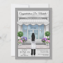 Invitación a graduación médica de médica