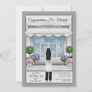 Invitación a graduación médica de médica