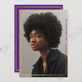 Invitación a graduación moderna de la frontera de 