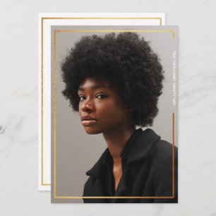 Invitación a graduación moderna de la frontera de 