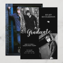 Invitación a graduación multifotografía