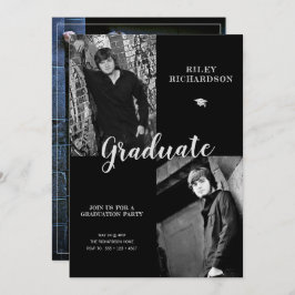 Invitación a graduación multifotografía