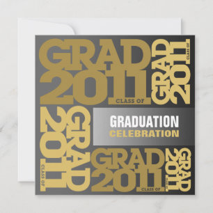 Invitación a graduación para celebrar el negro dor