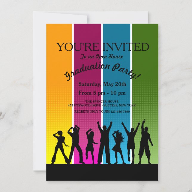 Invitación a graduación para Fiestas (Anverso)