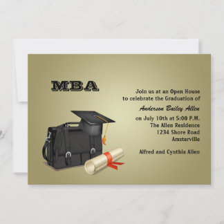 Invitación a graduación para graduados de negocios