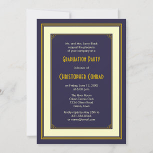 Invitación a graduación para hombres con niños de