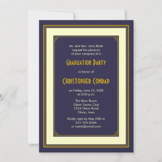 Invitación a graduación para hombres con niños de