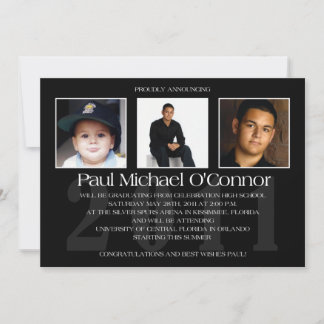 Invitación a graduación - Personalizada