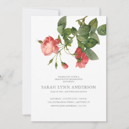 Invitación a graduación rosa pálido