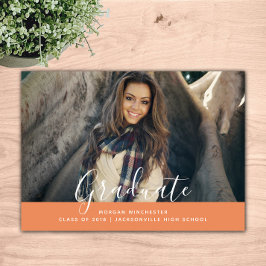 Invitación a graduación simple y elegante | NARANJ
