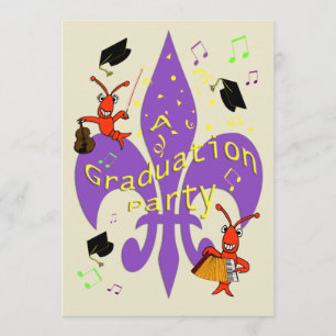 Invitación a graduación temática cajún