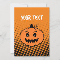 Invitación a graduados de calabaza de horror de Ha