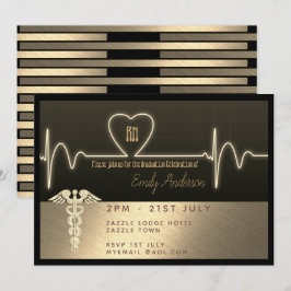 Invitación a graduados de enfermería - Metálico de