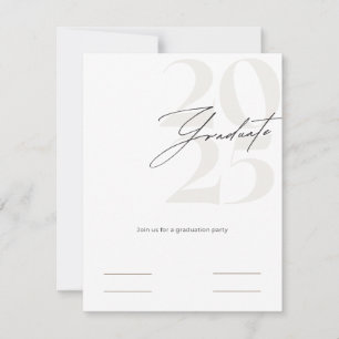 Invitación a graduarse en 2025