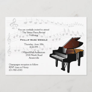 Invitación a Gran Piano Bebé