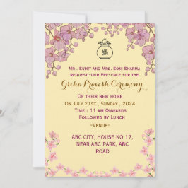 Invitación a Griha Pravesh