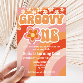 Invitación a Groovy One Birthday