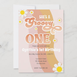 Invitación a Groovy One Birthday