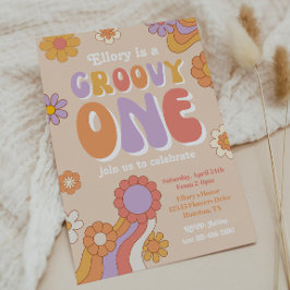 Invitación a Groovy One Birthday | Invitación de l