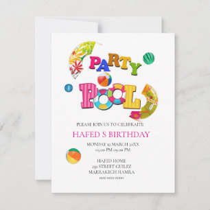 Invitación a grupos de billar Fiesta Invitati cump