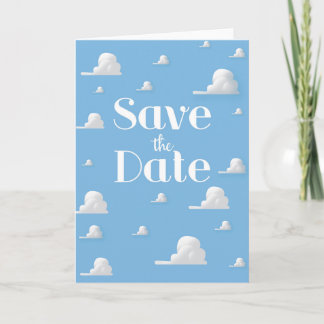 Invitación a guardar el cielo vintage de Date y la