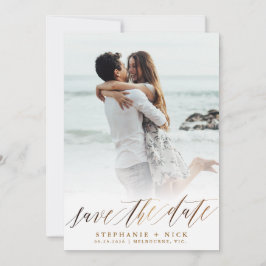 Invitación a guión elegante de oro