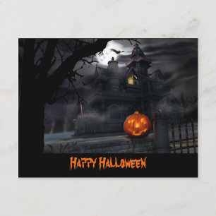 Invitación a Halloween con calabaza de barriada
