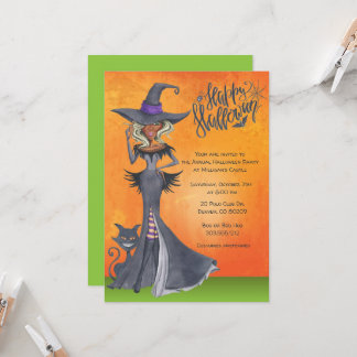 Invitación a Halloween de Brujas Étnicas, Fiesta d