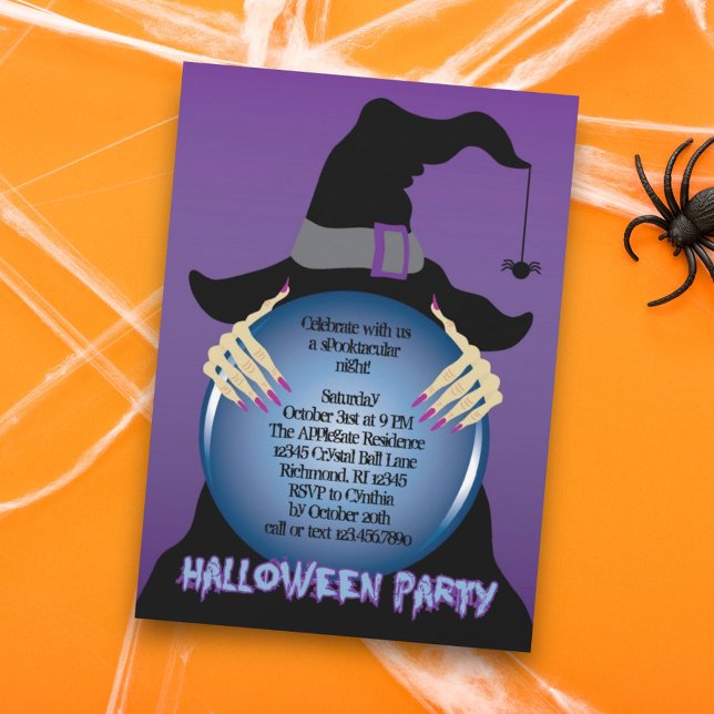 Invitación a Halloween de Crystal Ball (Subido por el creador)