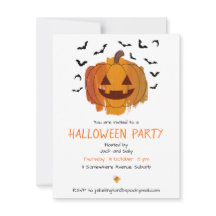 Invitación a Halloween de Jack O Lantern