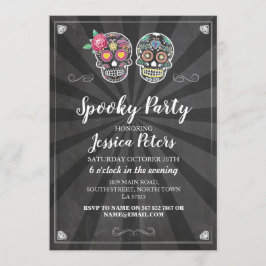 Invitación a Halloween de la fiesta de cumpleaños