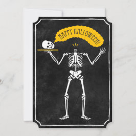 Invitación a Halloween: Feliz Skeleton