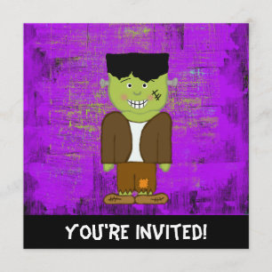 Invitación a Halloween Frankenstein