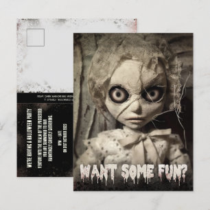 Invitación a Halloween para Adultos con Empujamien