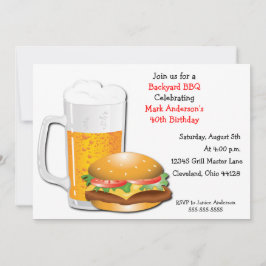 Invitación a hamburguesa de Cerveza N Queso