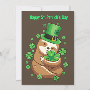 Invitación a Happy St. Patrick's Day Sloth