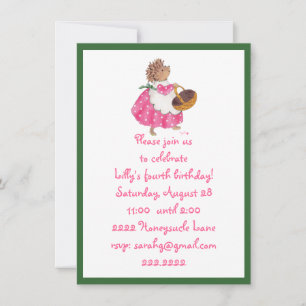 Invitación a Heddy Hedgehog