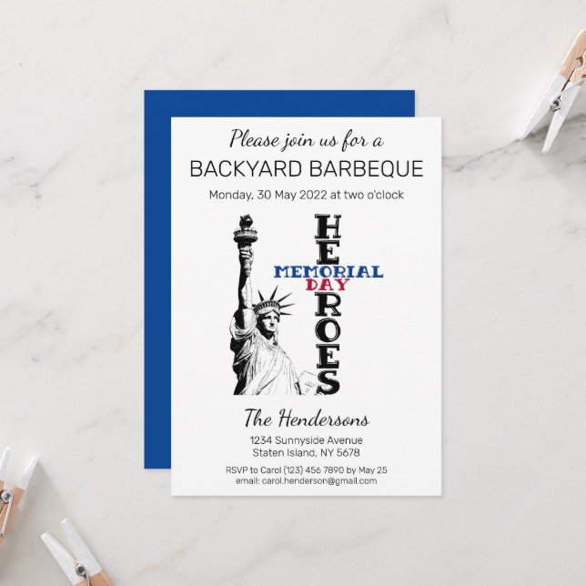 Invitación a héroes del Día de la Memoria (Anverso/Reverso In Situ)