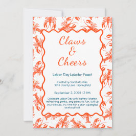 Invitación a hervir a langosta en el Día del Traba