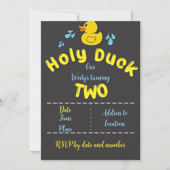 Invitación a Holy Duck im 2 (Anverso)