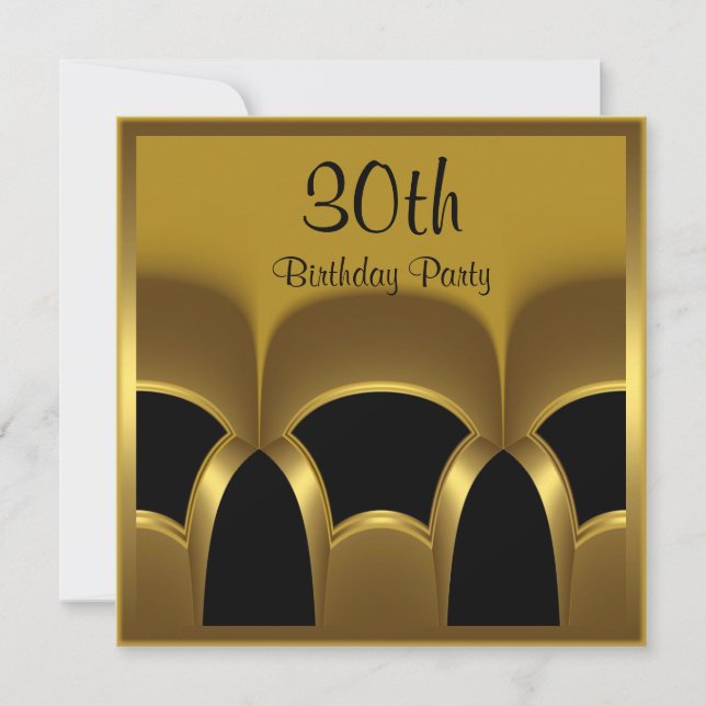 Invitación a hombres 30 años Fiesta de cumpleaños  (Anverso)